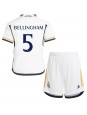 Real Madrid Jude Bellingham #5 Domácí dres pro děti 2023-24 Krátký Rukáv (+ trenýrky)